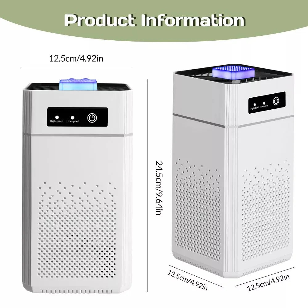 HEPA Air Purifier For Large Rooms Filters Dust And Smoke