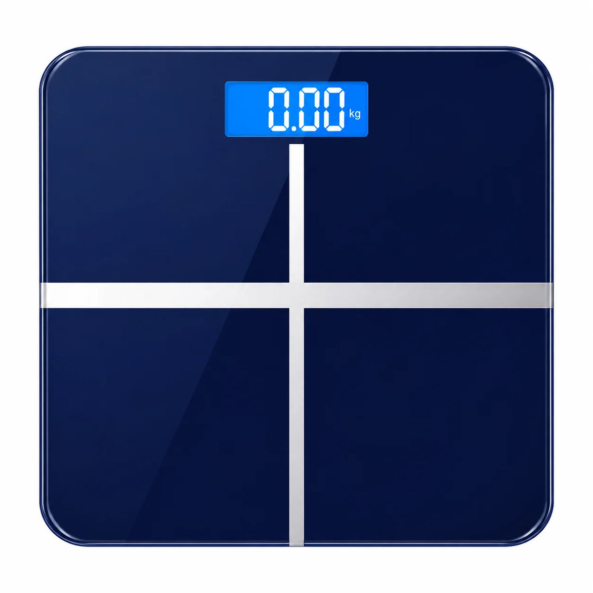 USB Rechargeable Digital Bathroom Scale With Toughened Glass Platform