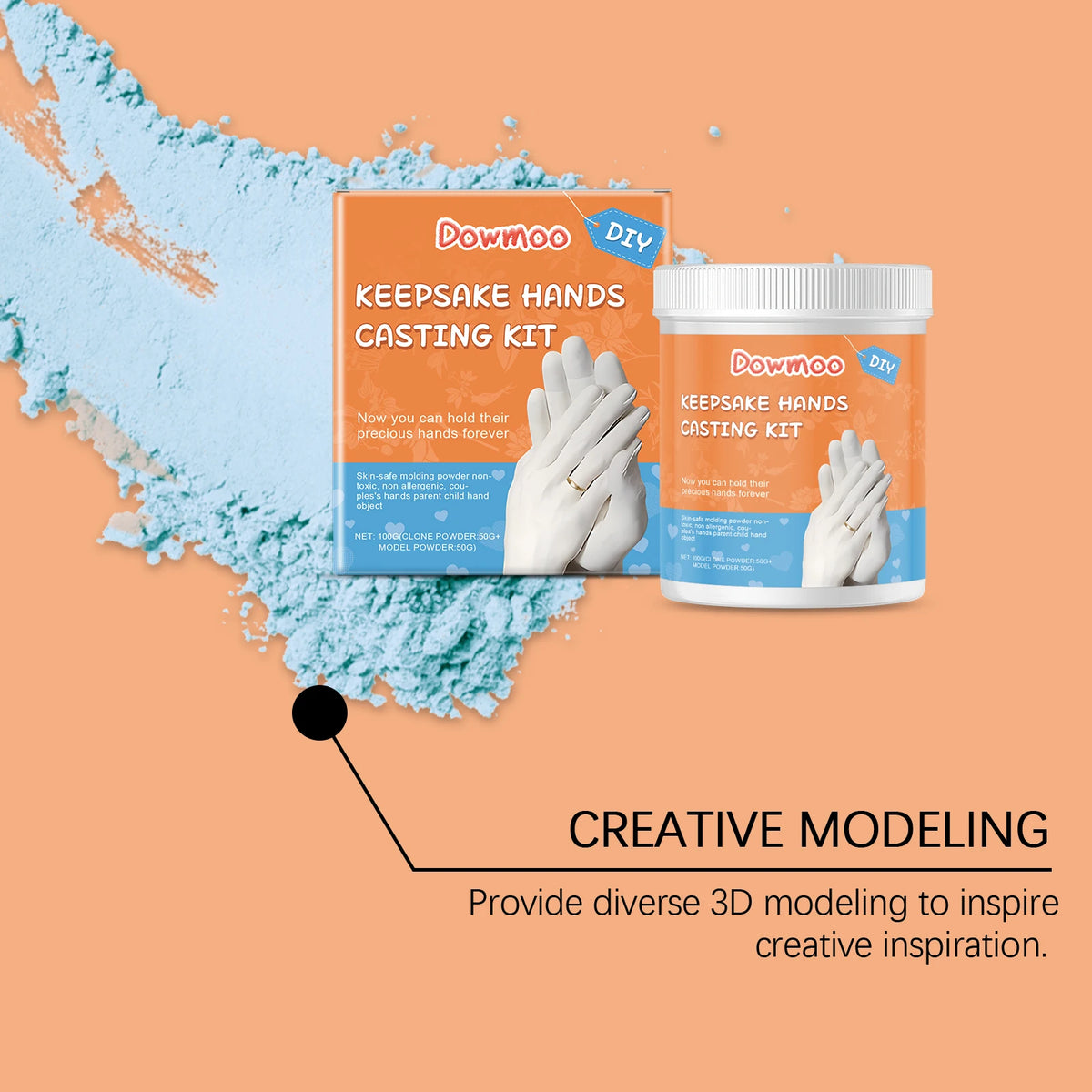 Hand Mold Casting Set For DIY Romantic Keepsakes
