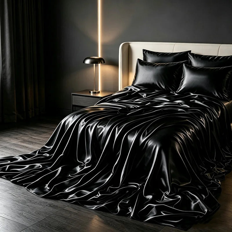 Ultra Soft Cooling Bamboo Sheets Queen/King/Full, Luxury Silky Bedding Set with Deep Pocket Fitted Sheet, Breathable & Moisture Wicking Bed Sheets, All Season Comfort for Hot Sleepers