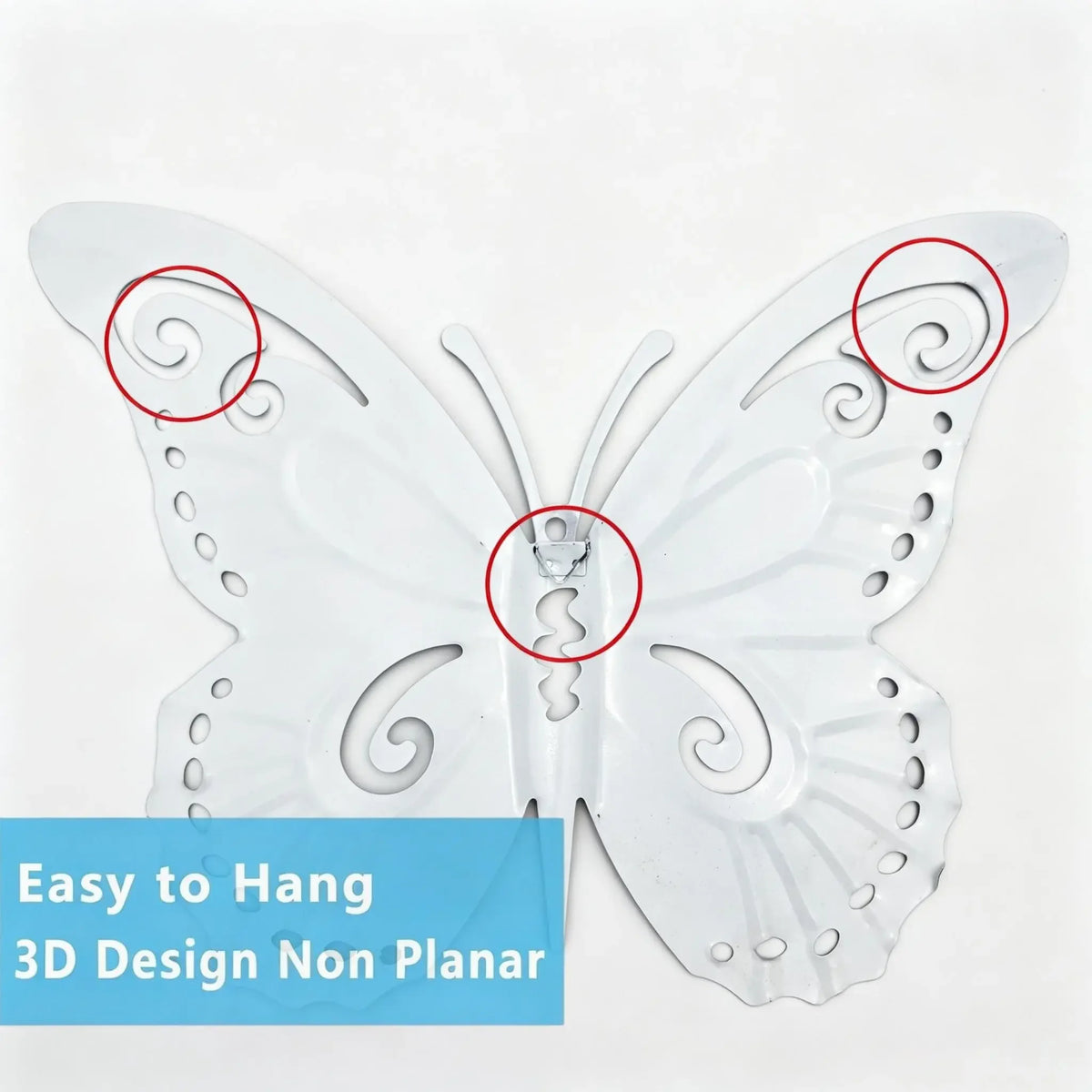Metal Butterfly Wall Decor And Hanging Indoor Outdoor Art