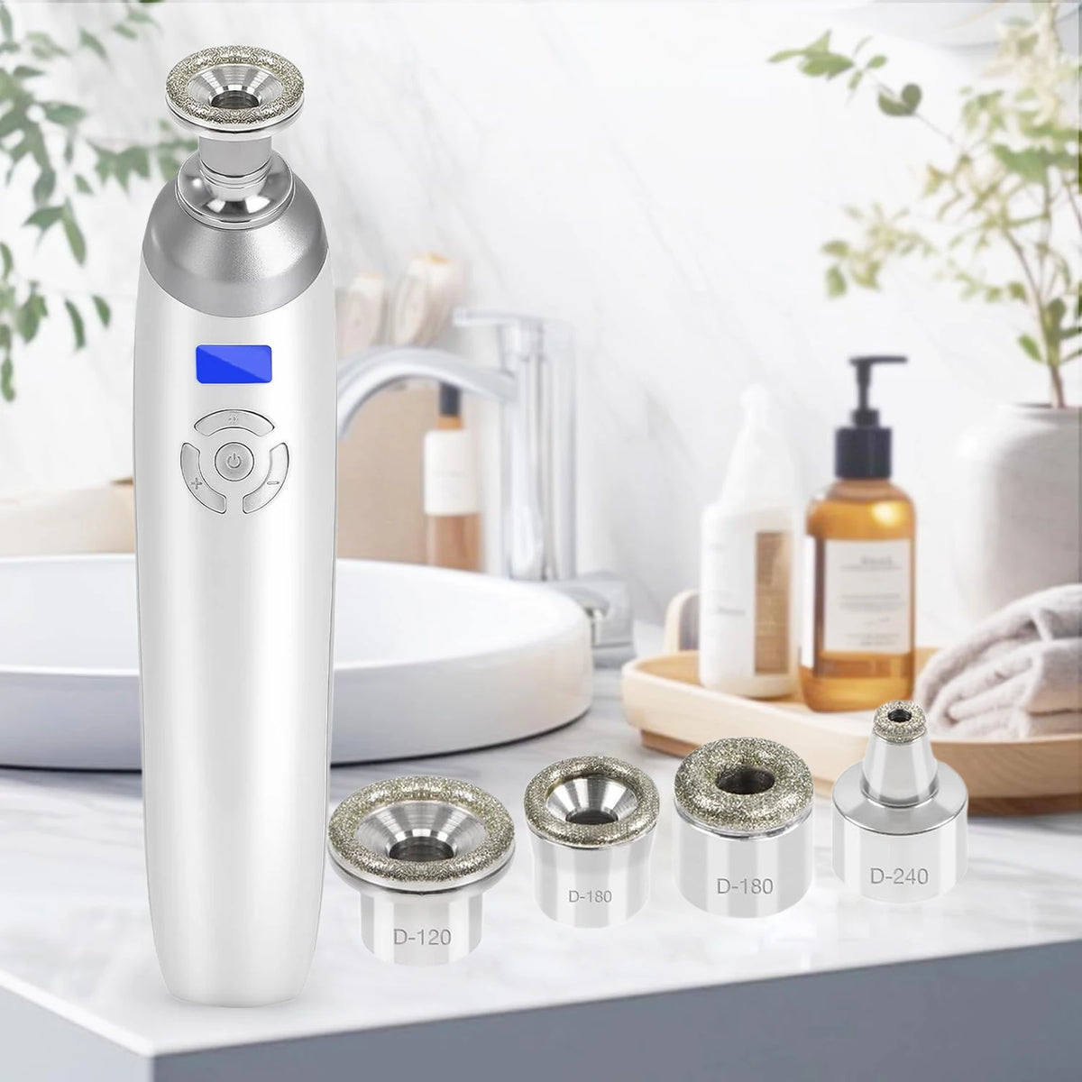 Diamond Microdermabrasion Machine, Portable Microdermabrasion Tool for Blackhead Removal, Facial Skin Care Device for Home Use