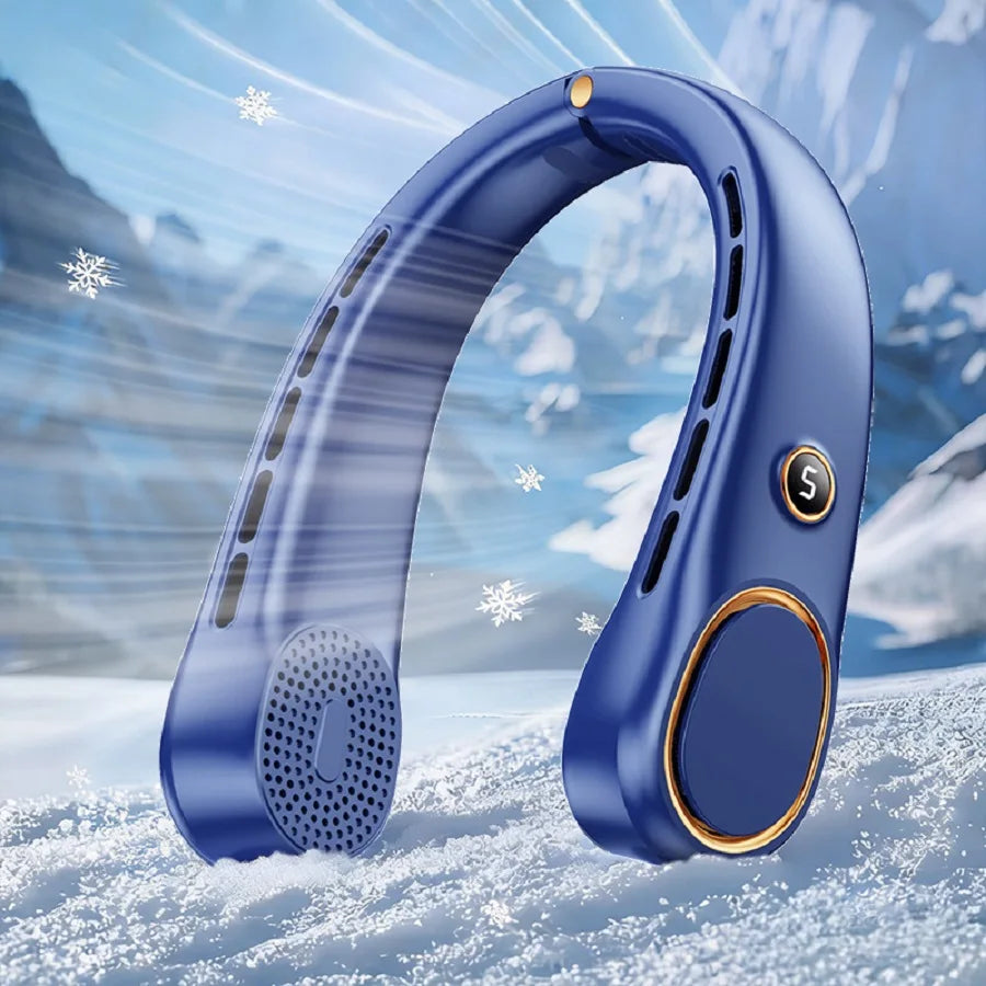 Portable Bladeless Hands Free Neck Fan For Personal Cooling