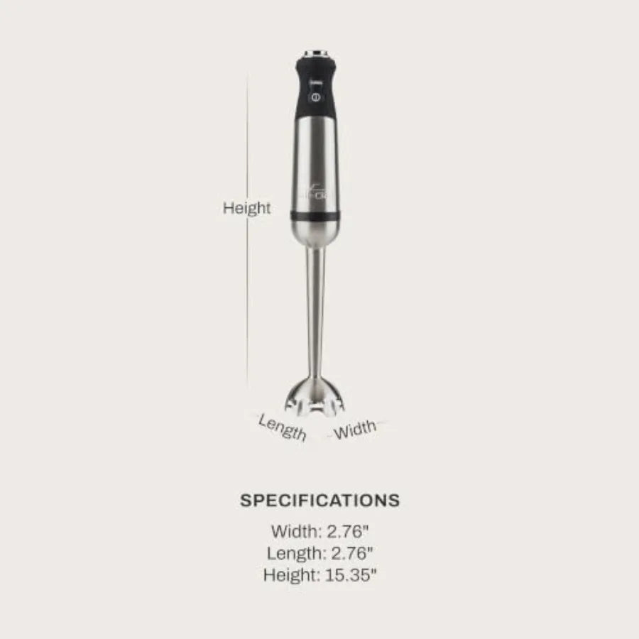 SHXI 600W Stainless Steel Immersion Blender With Variable Speed Control