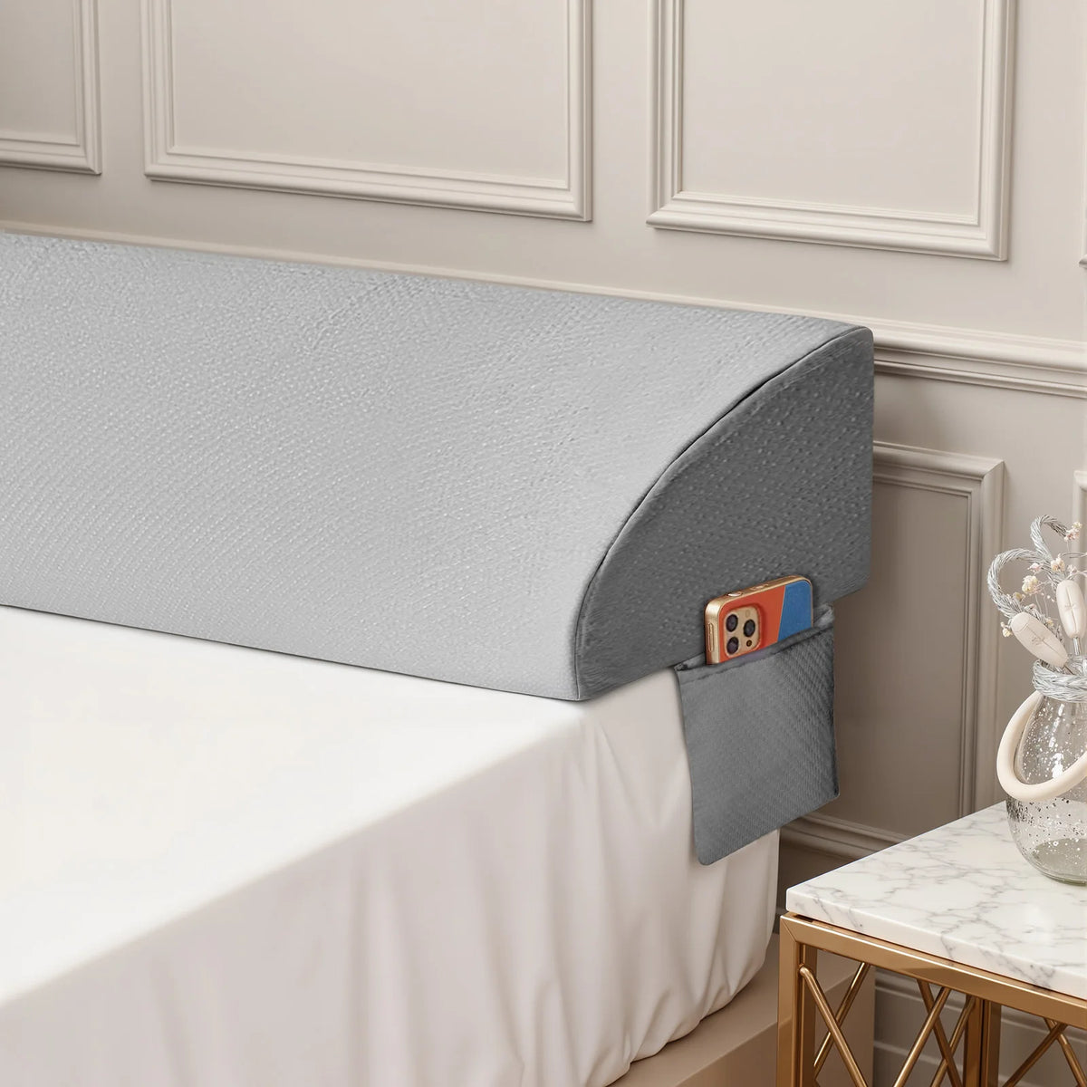 MCQ Ergonomic Memory Foam Bed Wedge Pillow for Reading