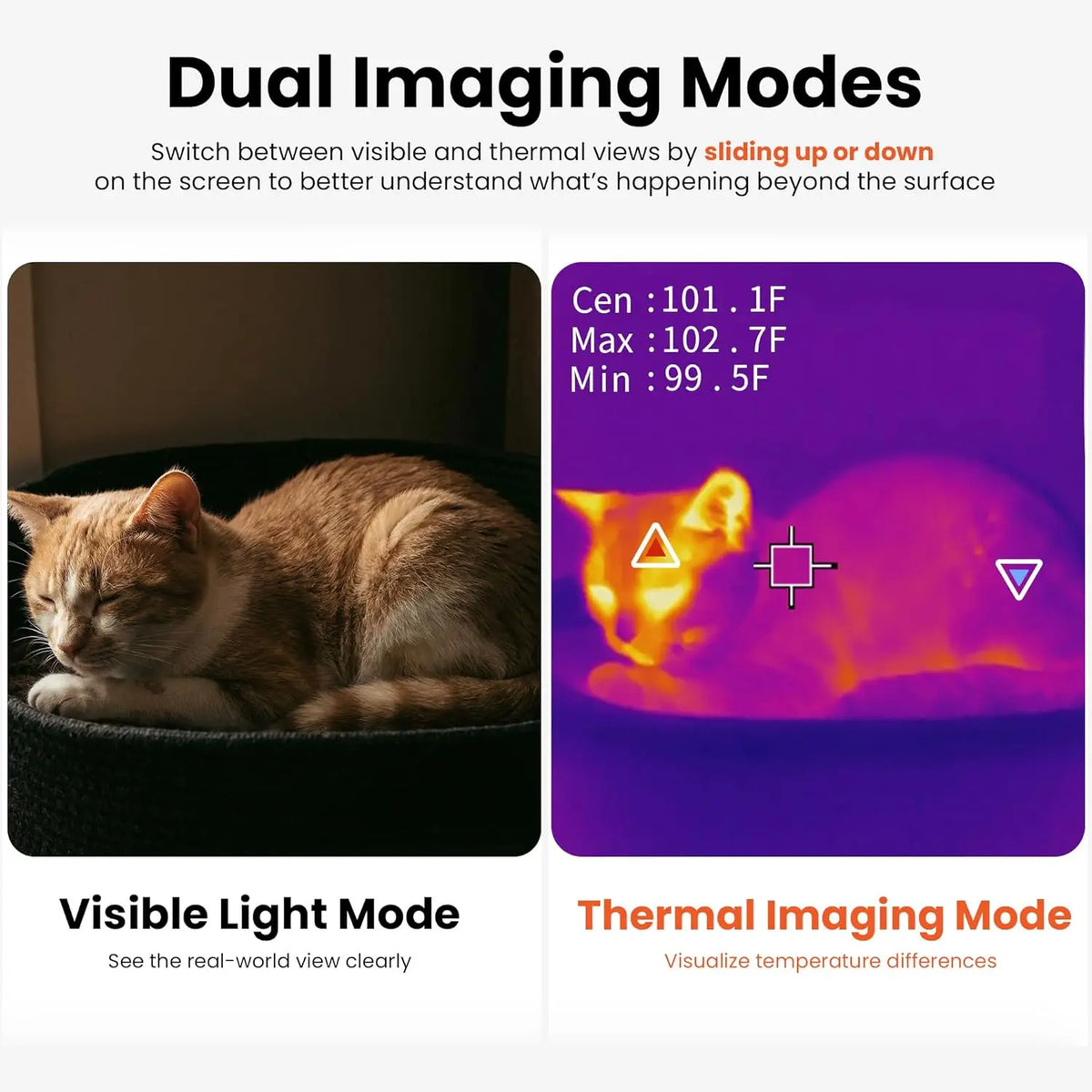 Honorling Handheld Thermal Camera for Home Inspection and Leak Detection