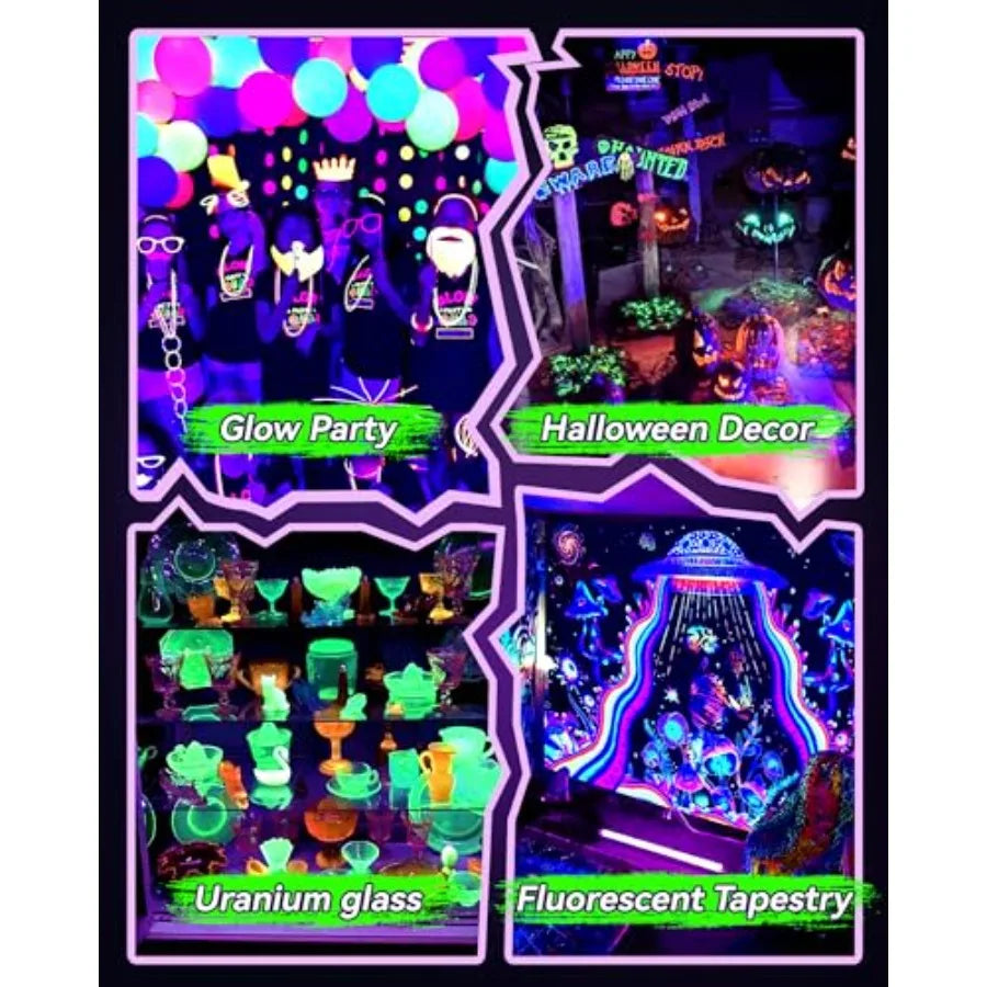 LED Black Light Bar for Glow in the Dark Parties