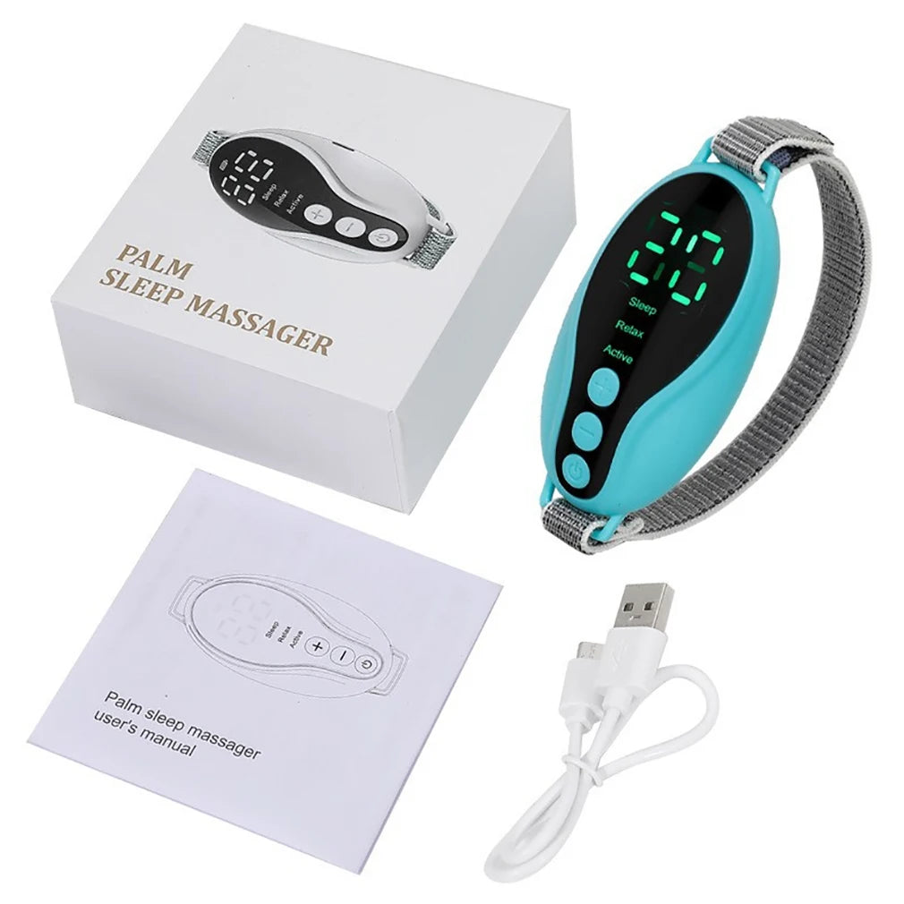 Handheld EMS Sleep Aid Device With Microcurrent Relaxation