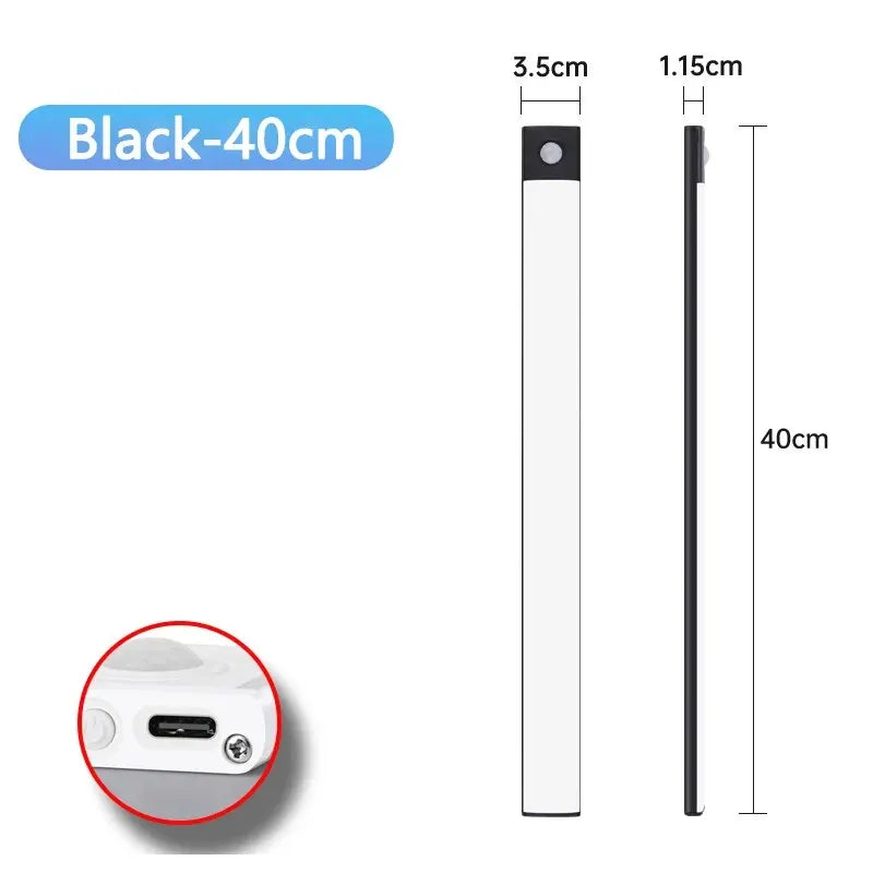 Rechargeable USB Type C Motion Sensor LED Cabinet Light