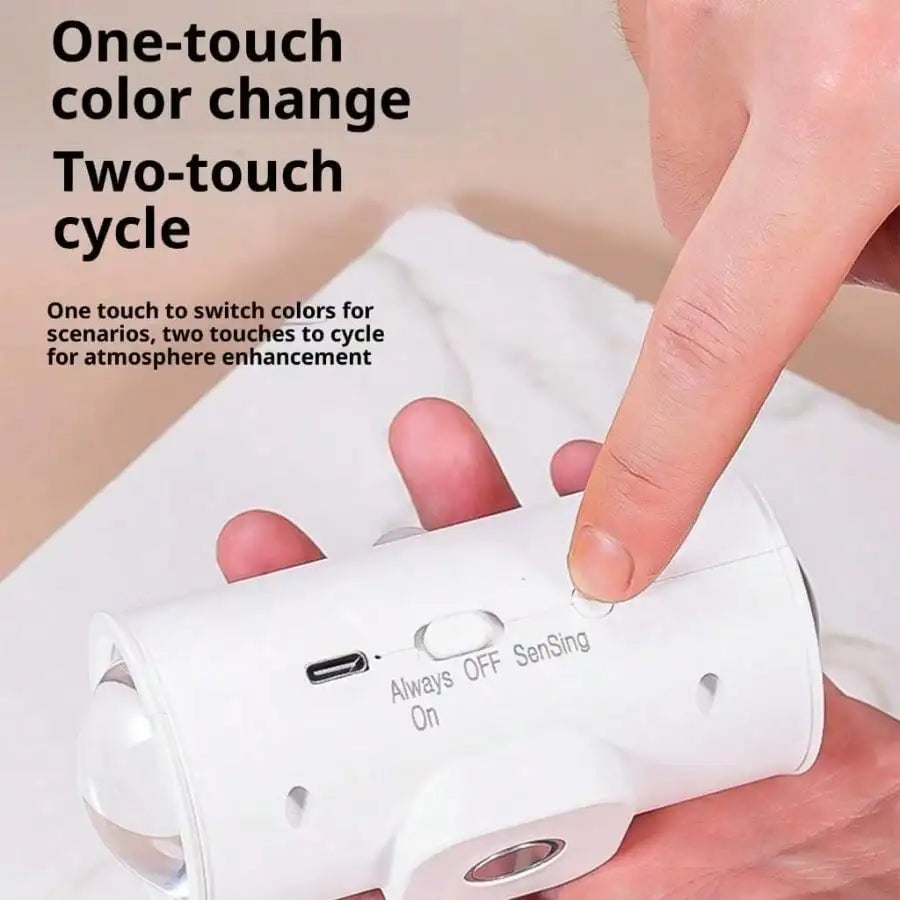 Double Head Atmosphere Light Motion Sensor Magnetic Wall Lamp