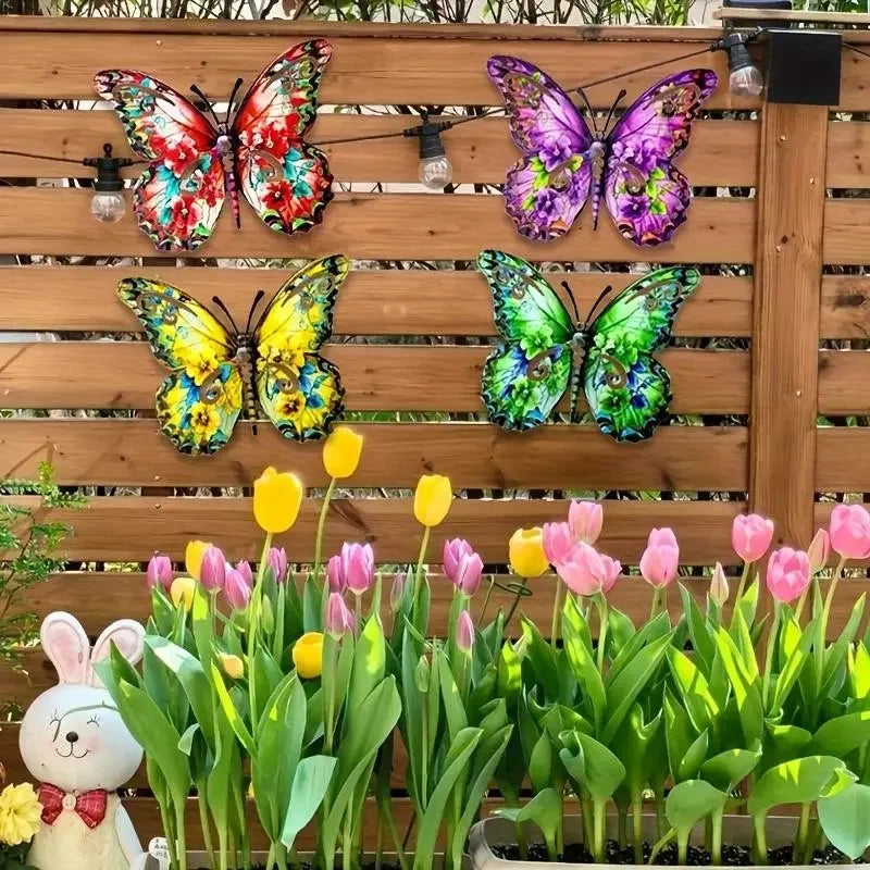Metal Butterfly Wall Decor And Hanging Indoor Outdoor Art