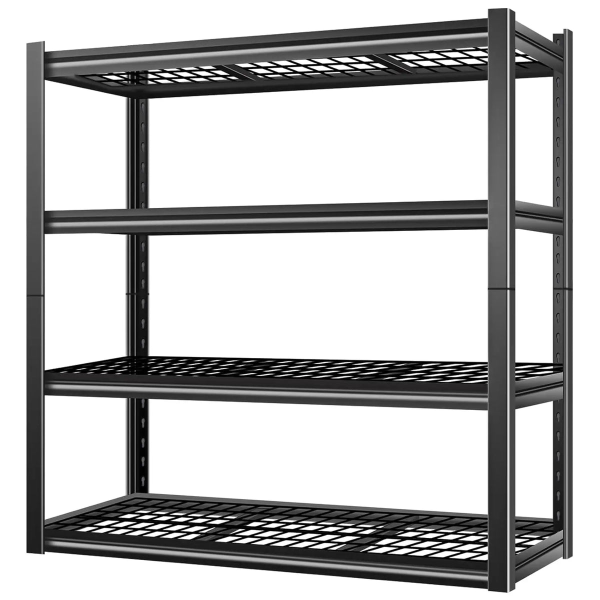 Heavy Duty Four Tier Metal Storage Shelves For Garage Warehouse