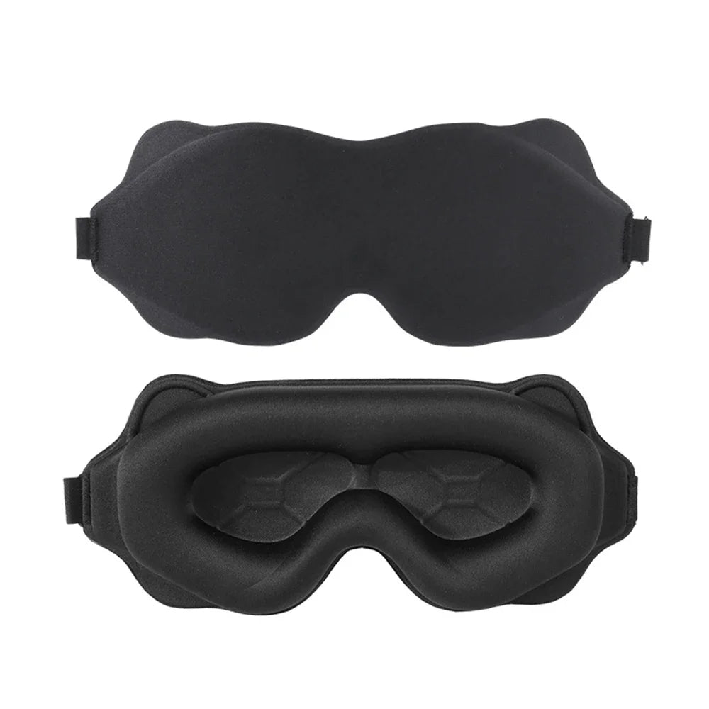 3D Light Blocking Sleep Mask With Soft Padded Eye Cover