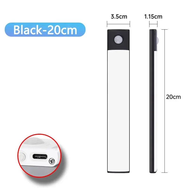 Rechargeable USB Type C Motion Sensor LED Cabinet Light