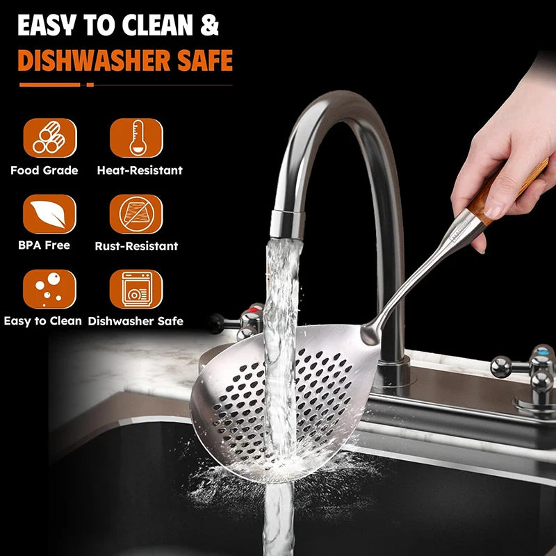 Stainless Steel Spider Strainer Kitchen Skimmer Ladle