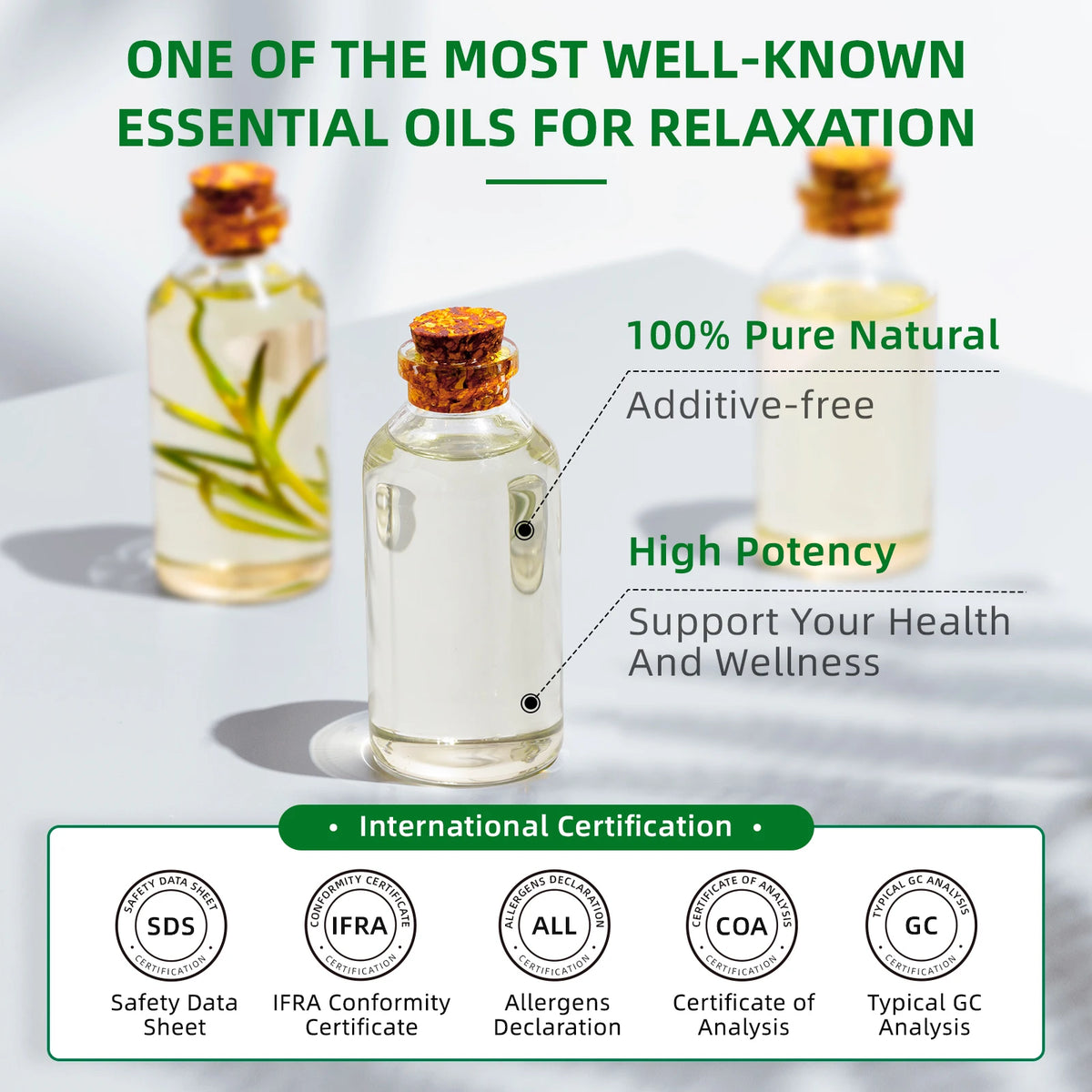 100ML Chamomile Essential Oils,100% Pure Floral Oil for Diffuser, Humidifier, Massage, Valentine's Day, Mother's &Father' Gifts