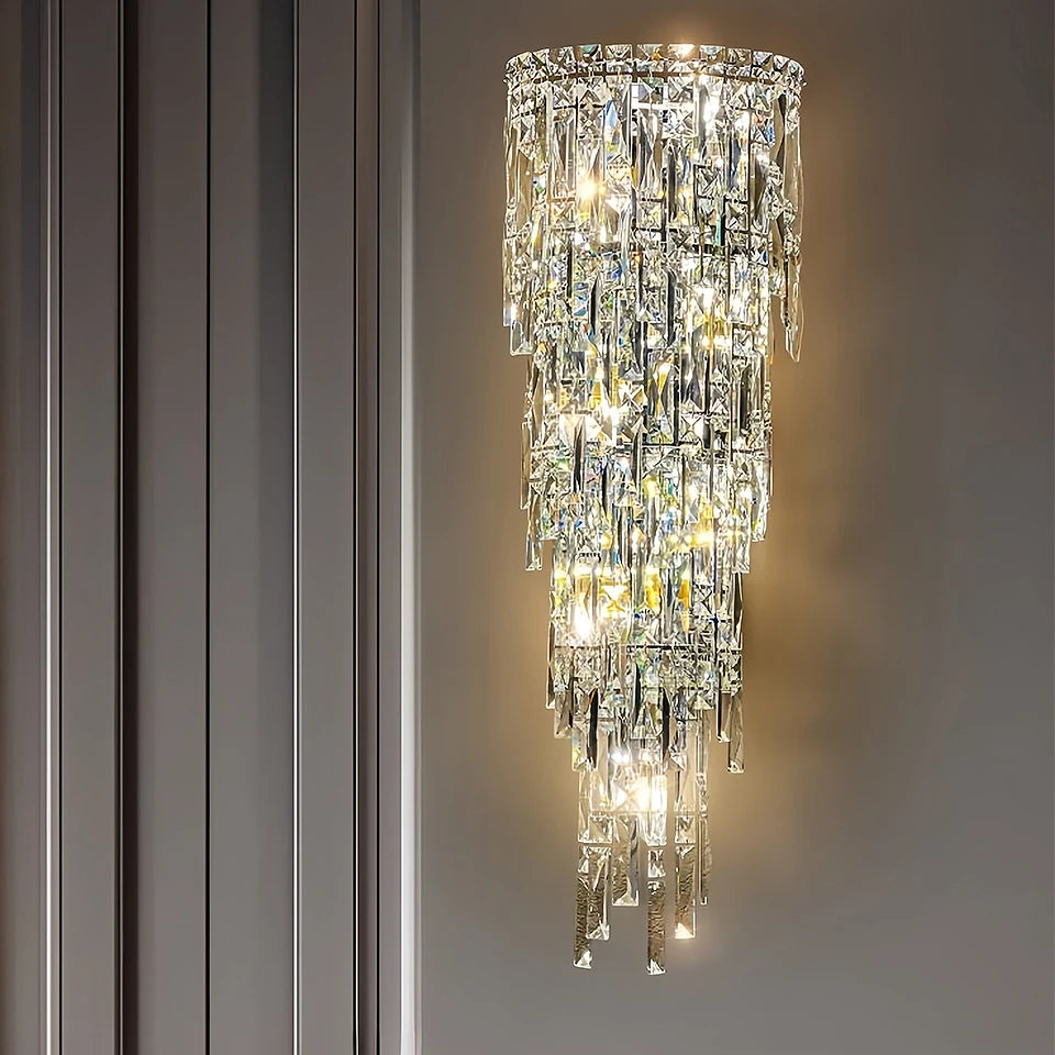 Modern Crystal Indoor Wall Light for Bedrooms and Hallways