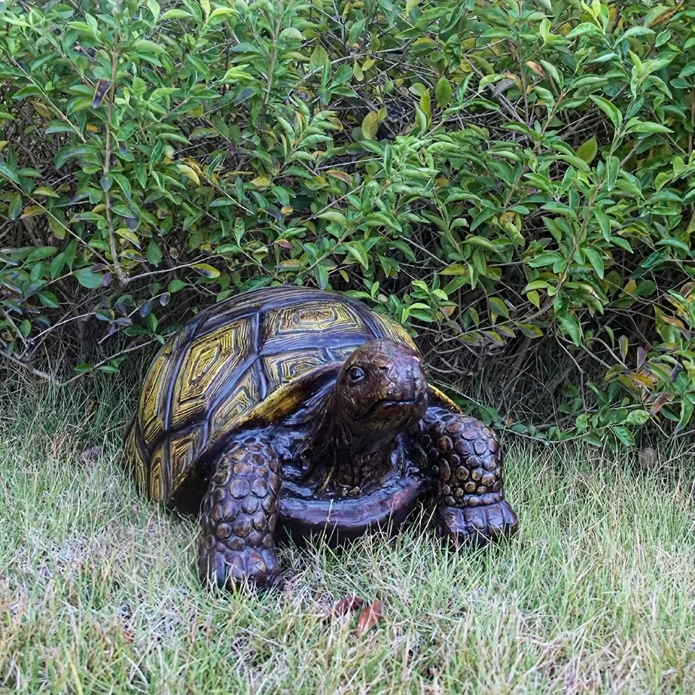 Realistic Resin Turtle Statue For Outdoor Garden Decor