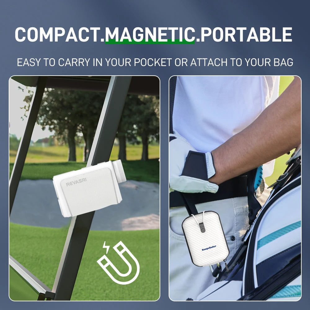 REVASRI Golf Rangefinder With Flag Lock And Slope Compensation