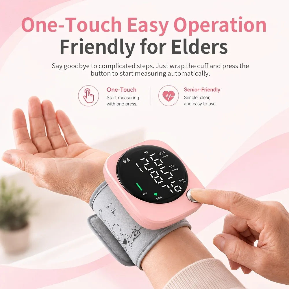 Jitesy Automatic Wrist Blood Pressure Monitor With Voice Broadcast