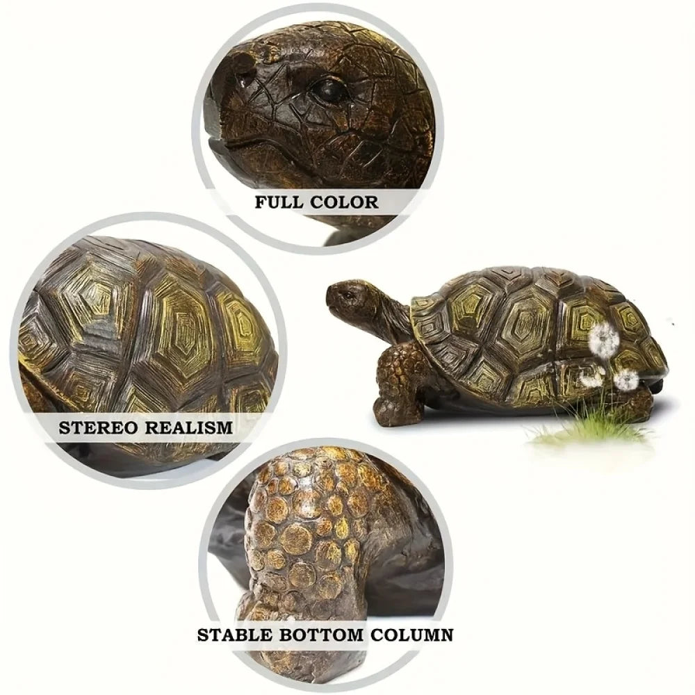Realistic Resin Turtle Statue For Outdoor Garden Decor