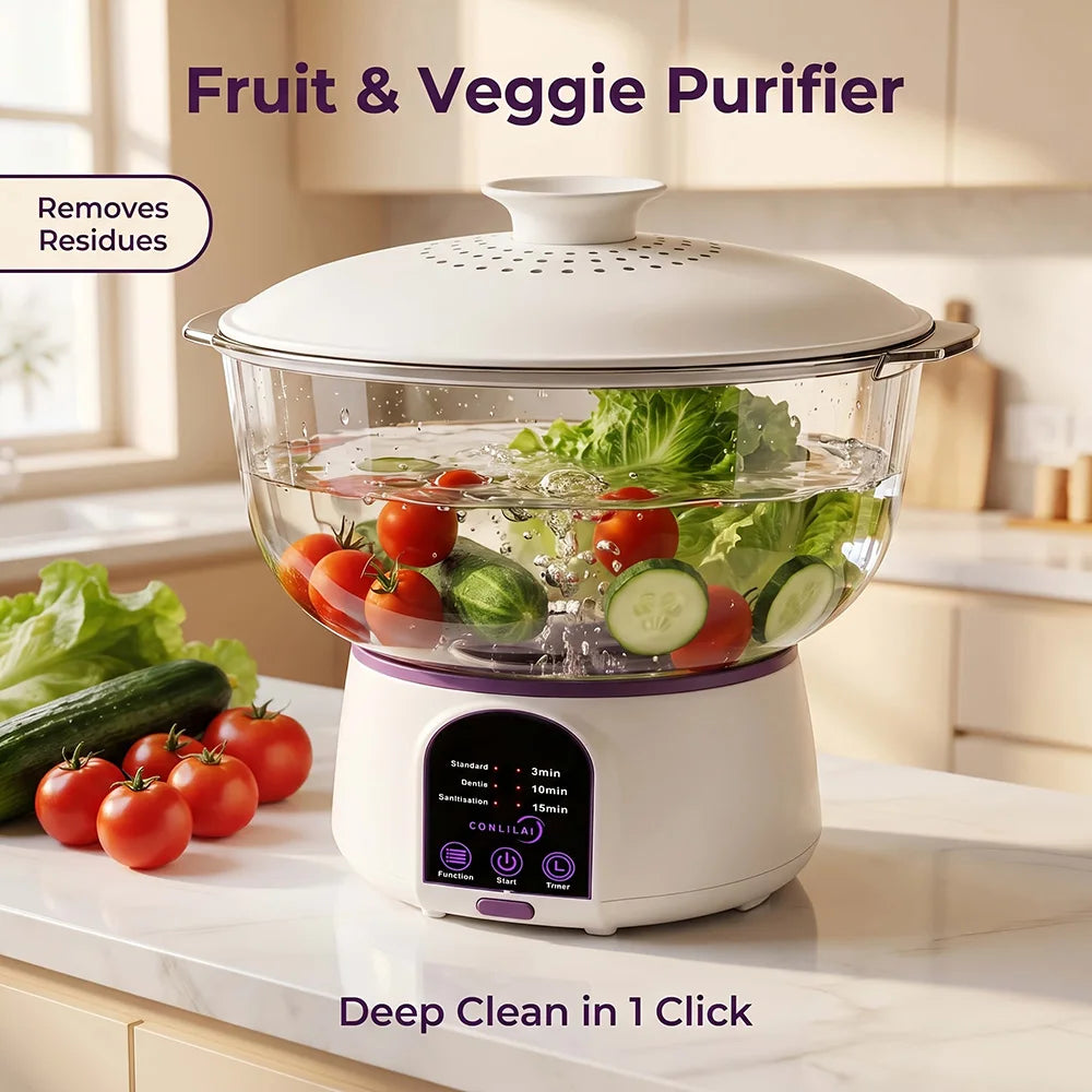 One Touch USB C Rechargeable Fruit Vegetable Cleaner
