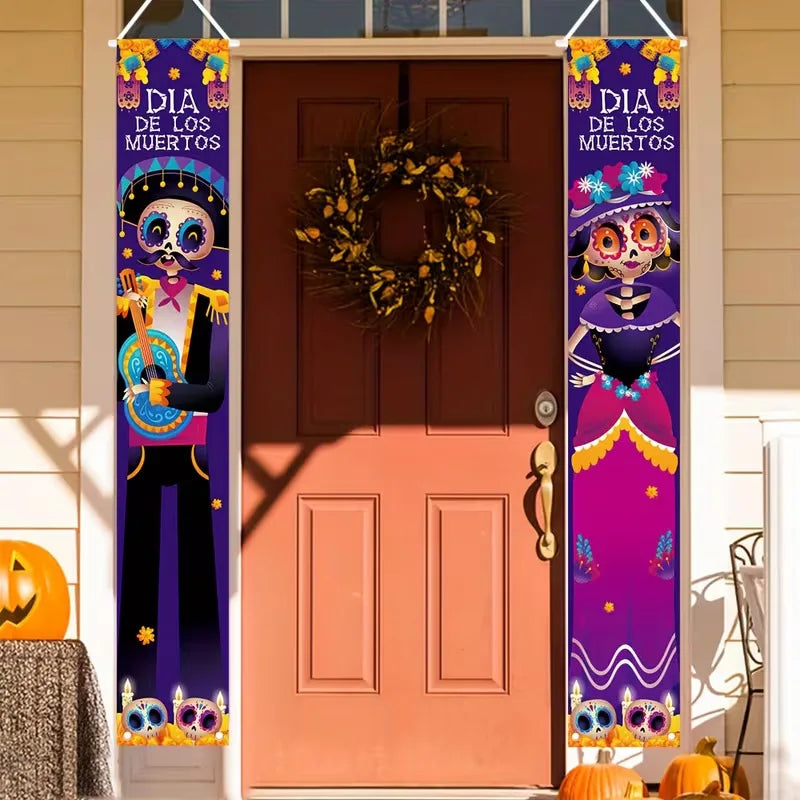 Halloween Ghost Festival Couplets for Outdoor Party Decorations