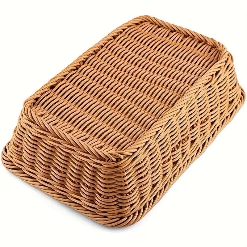 2Pcs Set / Pure Handmade Woven Storage Baskets. Suitable for Home, Kitchen, Courtyard, and Hotel Applications