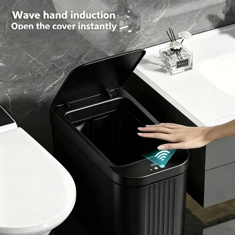 Touch Free Automatic Motion Sensor Smart Waste Bin for Home