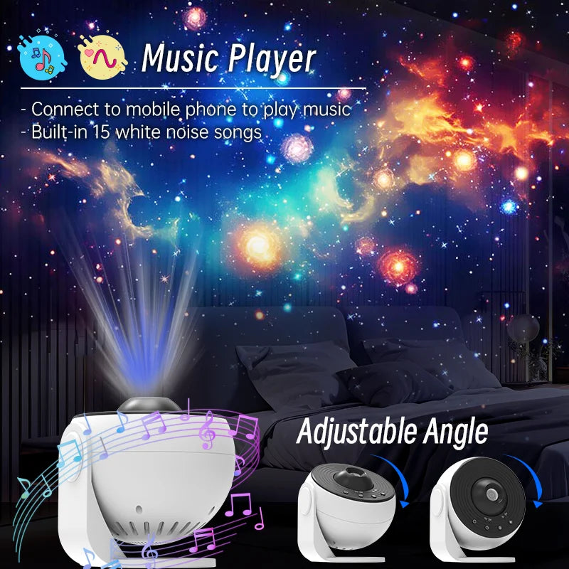 Galaxy Projector Starry Sky Night Light for Home Decor
