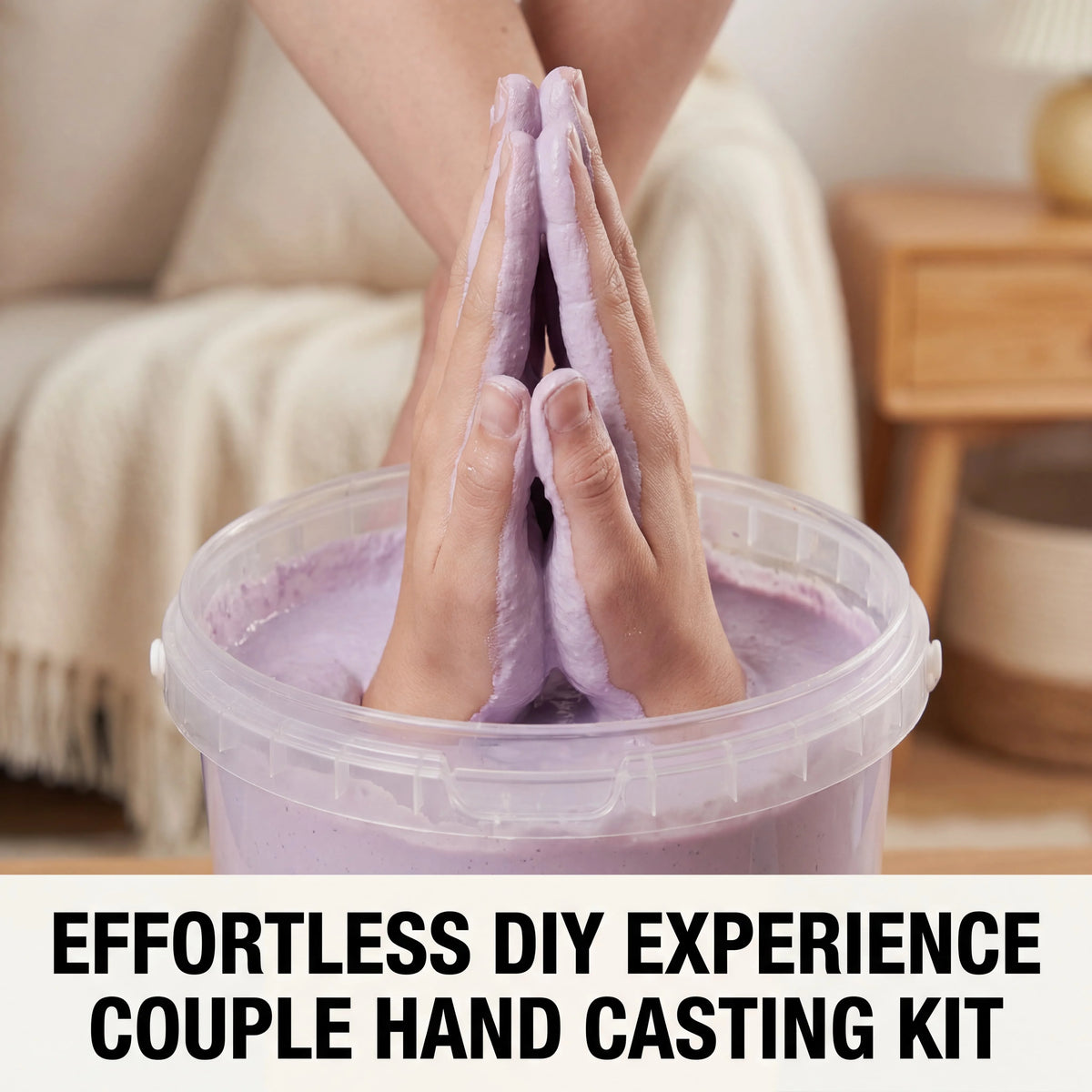 DIY Hand Mold Casting Kit For Couples Plaster Sculpture Keepsake
