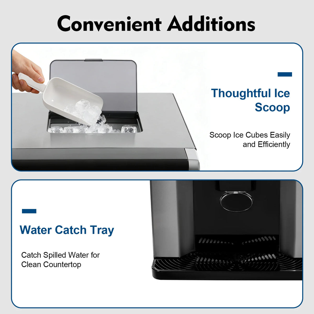 Sweetmile Countertop Ice Maker Touch Control Self Cleaning