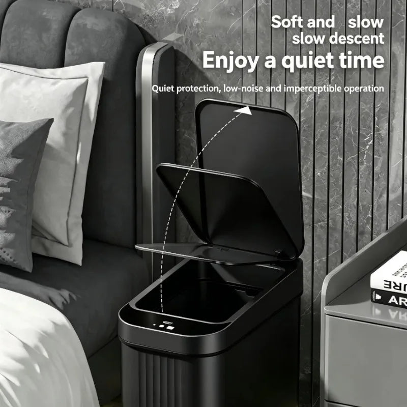 Touch Free Automatic Motion Sensor Smart Waste Bin for Home