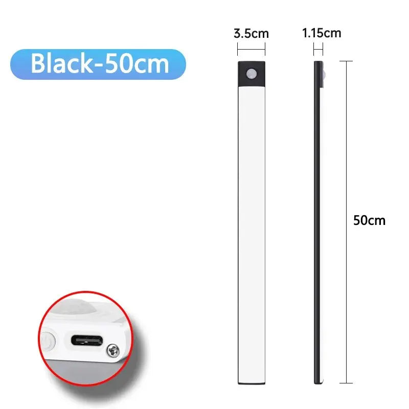 Rechargeable USB Type C Motion Sensor LED Cabinet Light