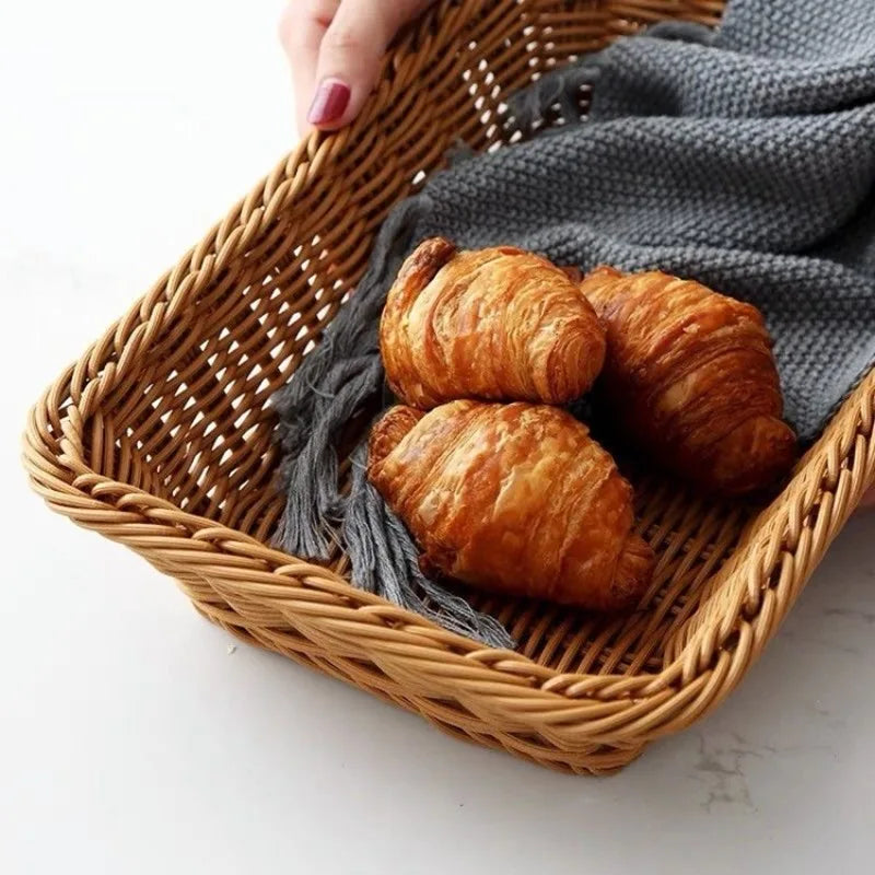 2Pcs Set / Pure Handmade Woven Storage Baskets. Suitable for Home, Kitchen, Courtyard, and Hotel Applications