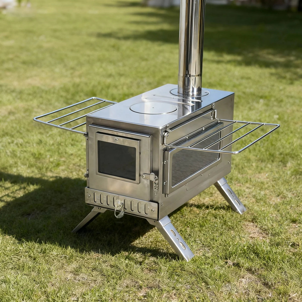 Portable Camping Wood Stove for Outdoor Hot Tent Heating