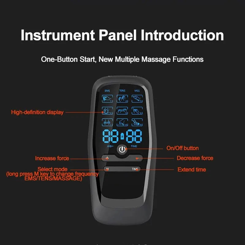 Jitesy Dual Output Tens Ems Muscle Stimulator Pain Relief