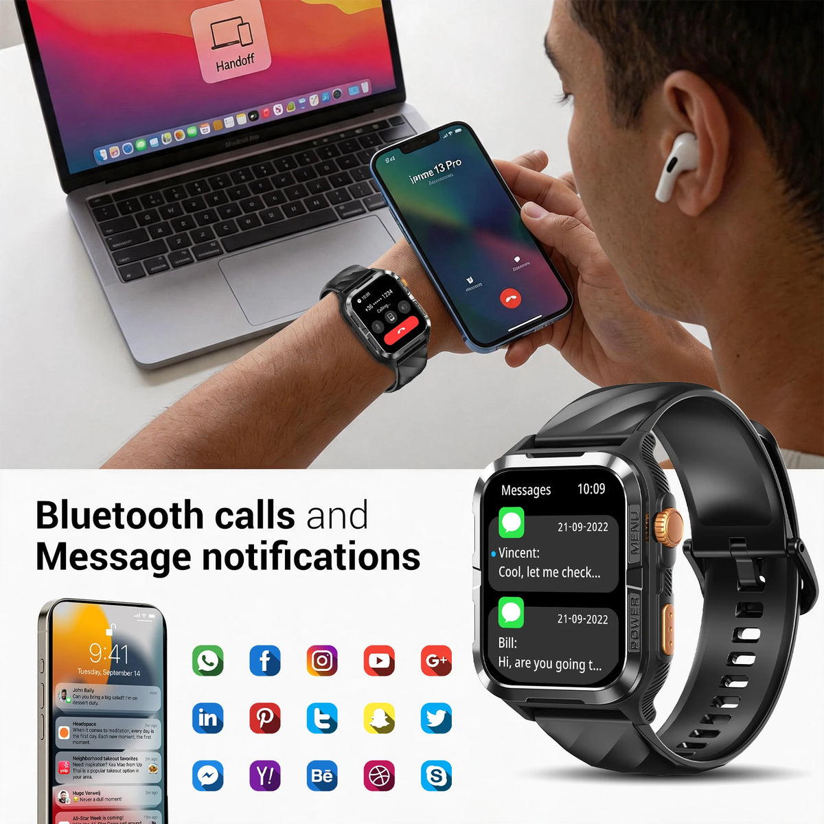 Blackview GPS Smart Watch for Men and Women