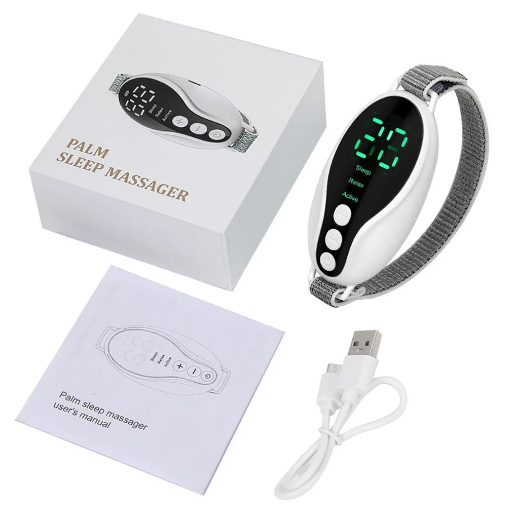 Handheld EMS Sleep Aid Device With Microcurrent Relaxation