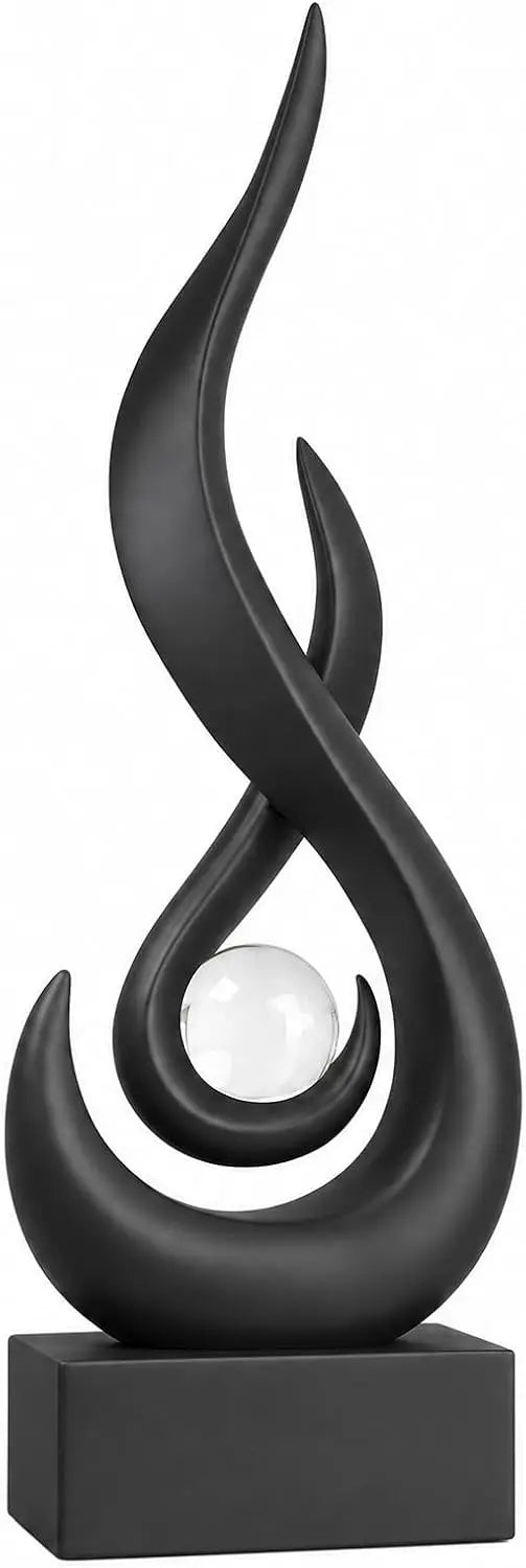 Modern Abstract Flame Sculpture for Home Decor Figurine