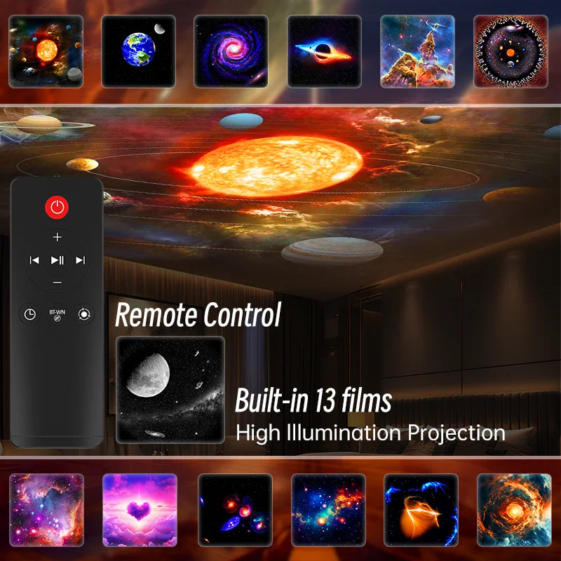 Galaxy Projector Starry Sky Night Light for Home Decor
