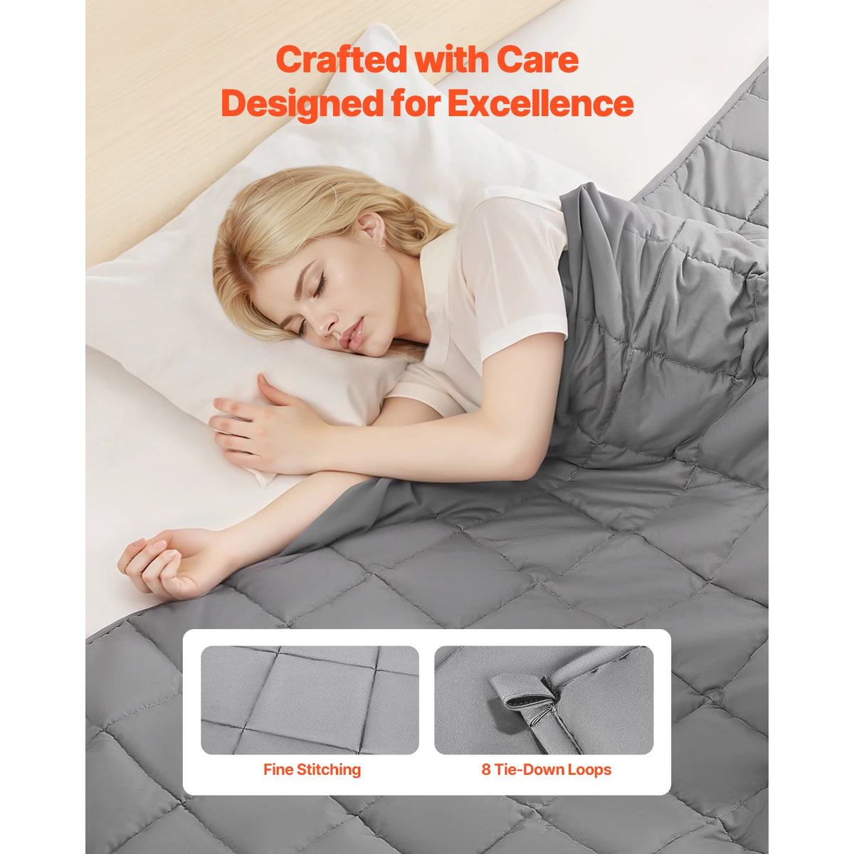 SucceBuy Cooling Weighted Blanket With Glass Beads