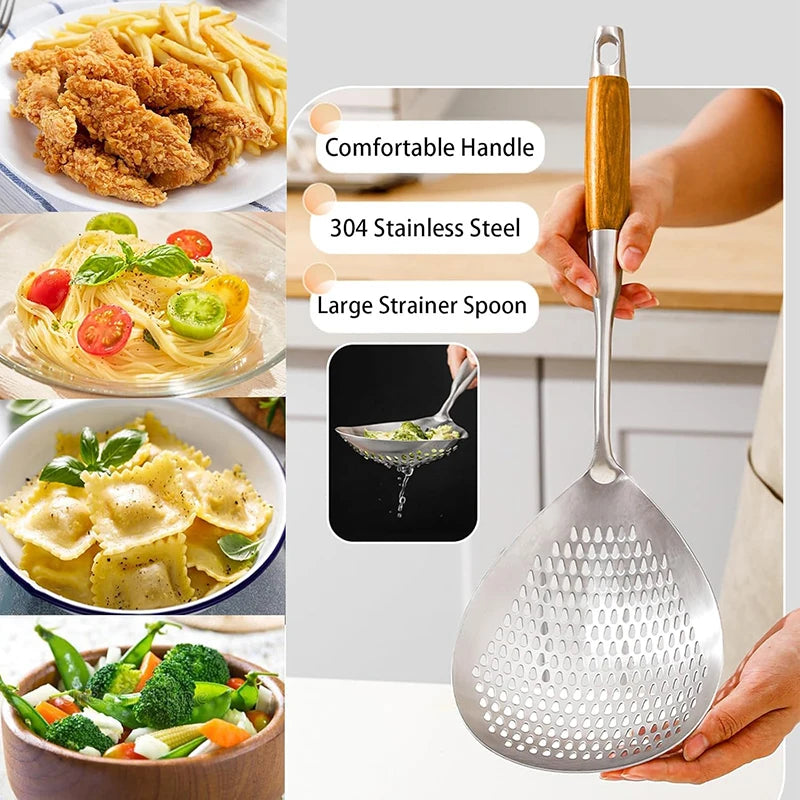 Stainless Steel Spider Strainer Kitchen Skimmer Ladle