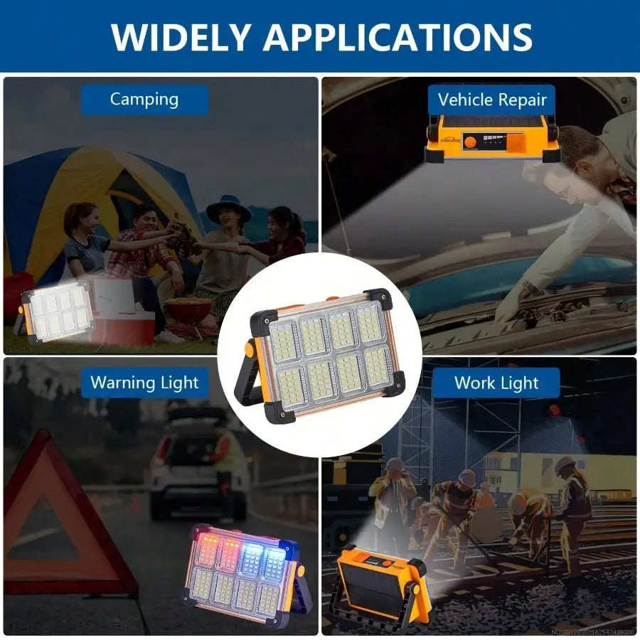 Portable USB Rechargeable LED Floodlight For Camping And Hiking