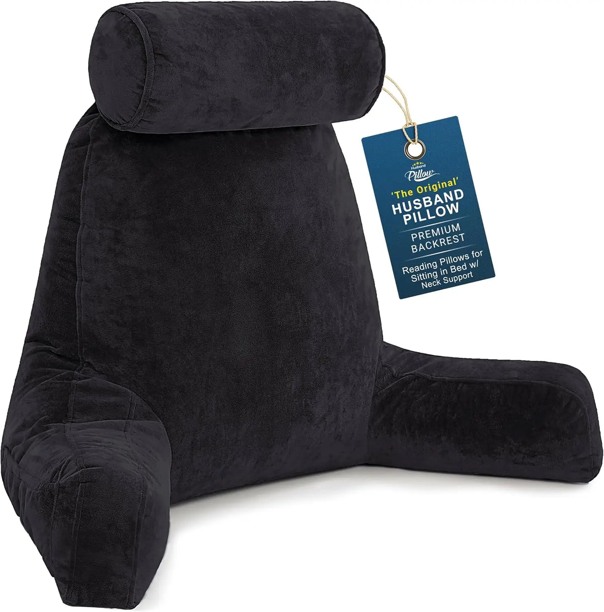 HusbandPillow Reading Pillow With Arms And Firm Back Support