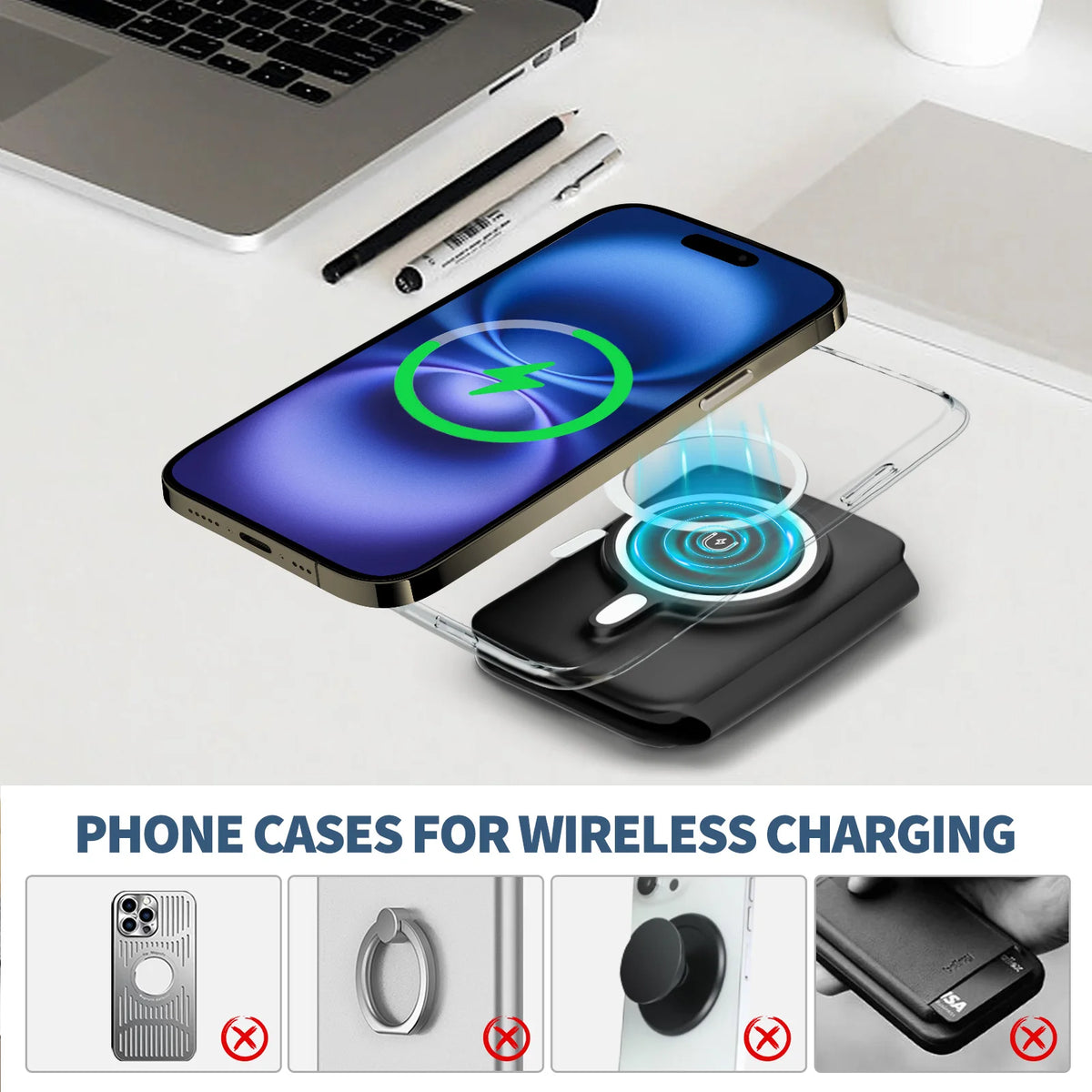 Foldable 3 In 1 Magnetic Wireless Charger for Apple Devices