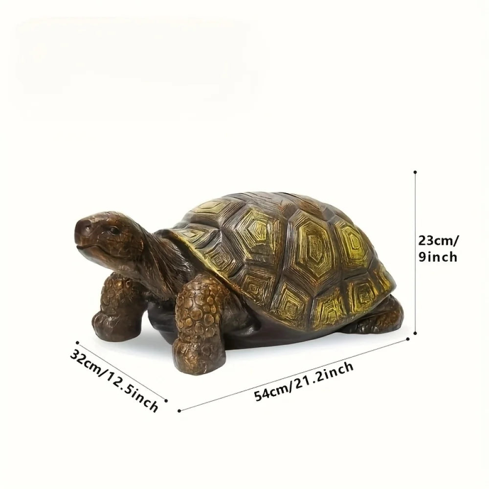 Realistic Resin Turtle Statue For Outdoor Garden Decor