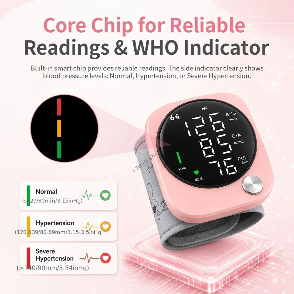 Jitesy Automatic Wrist Blood Pressure Monitor With Voice Broadcast