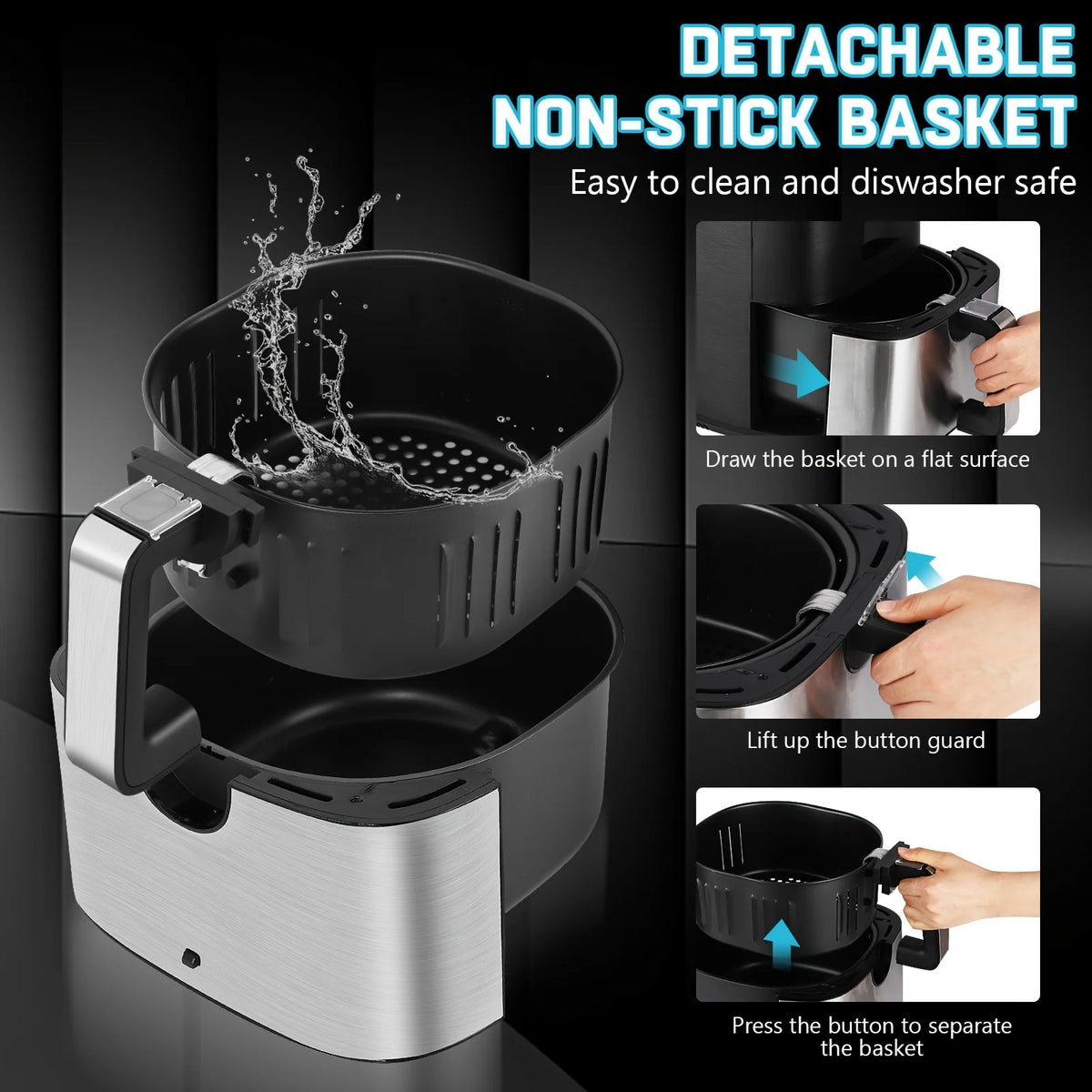 KitCook Digital Air Fryer With Eight Cooking Presets