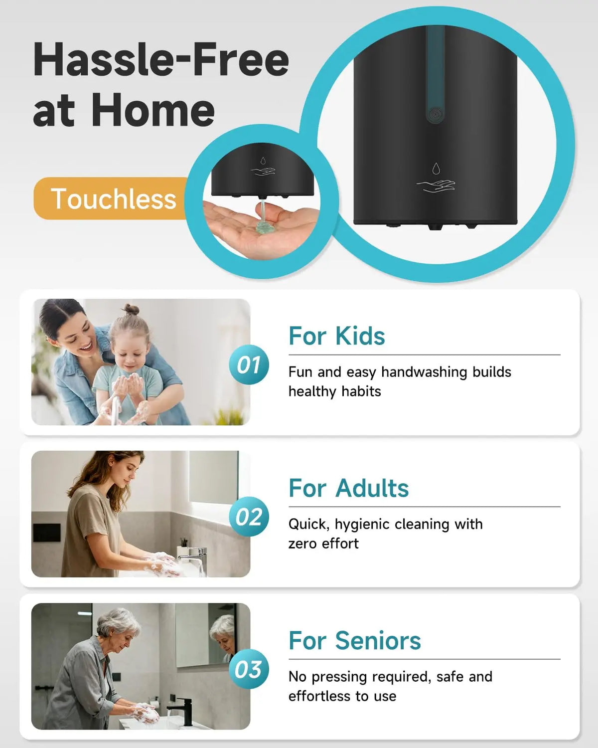 AIKE Automatic Stainless Steel Sensor Soap Dispenser